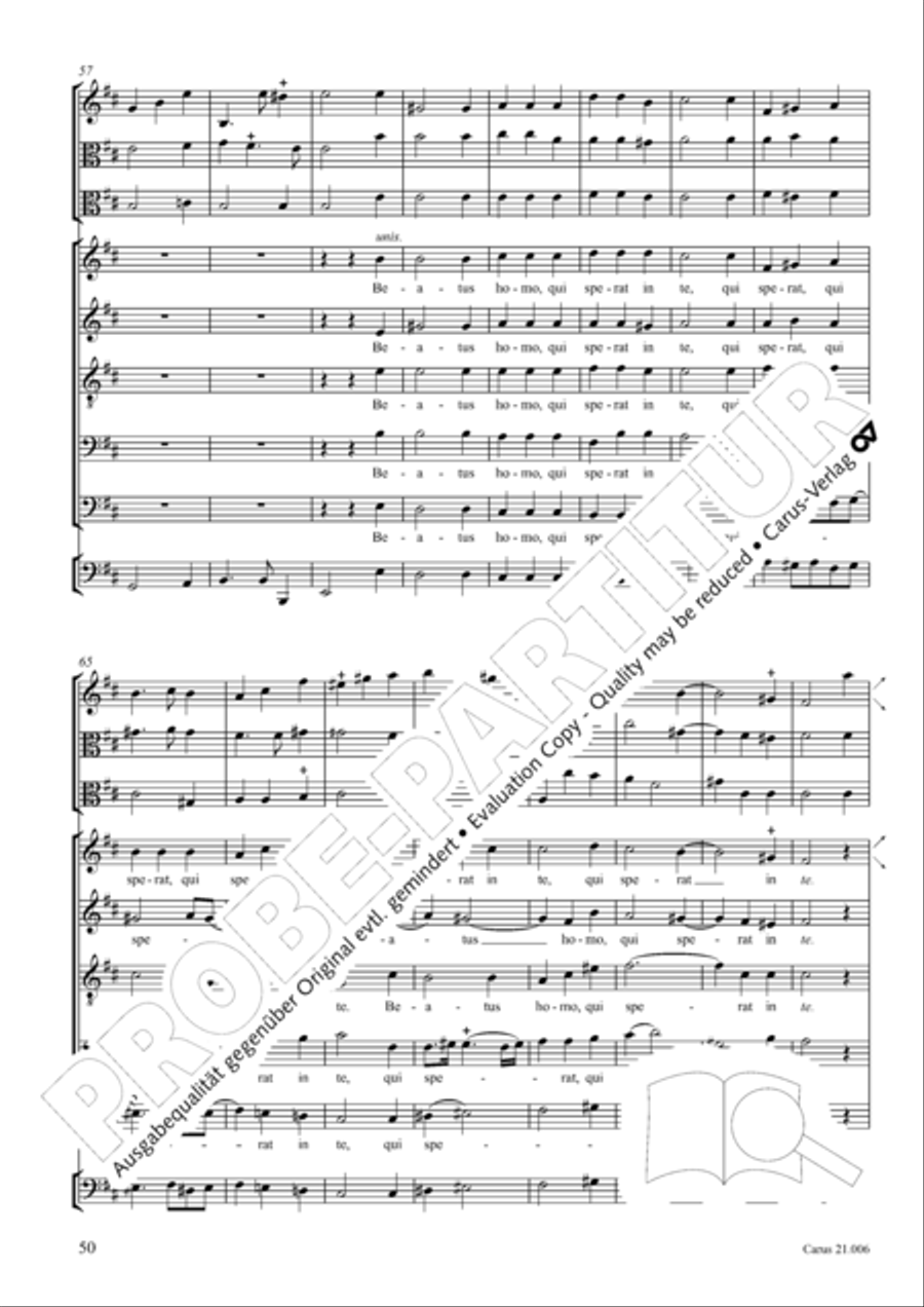 Quam dilecta tabernacula Men's Choir scores gallery preview page 51