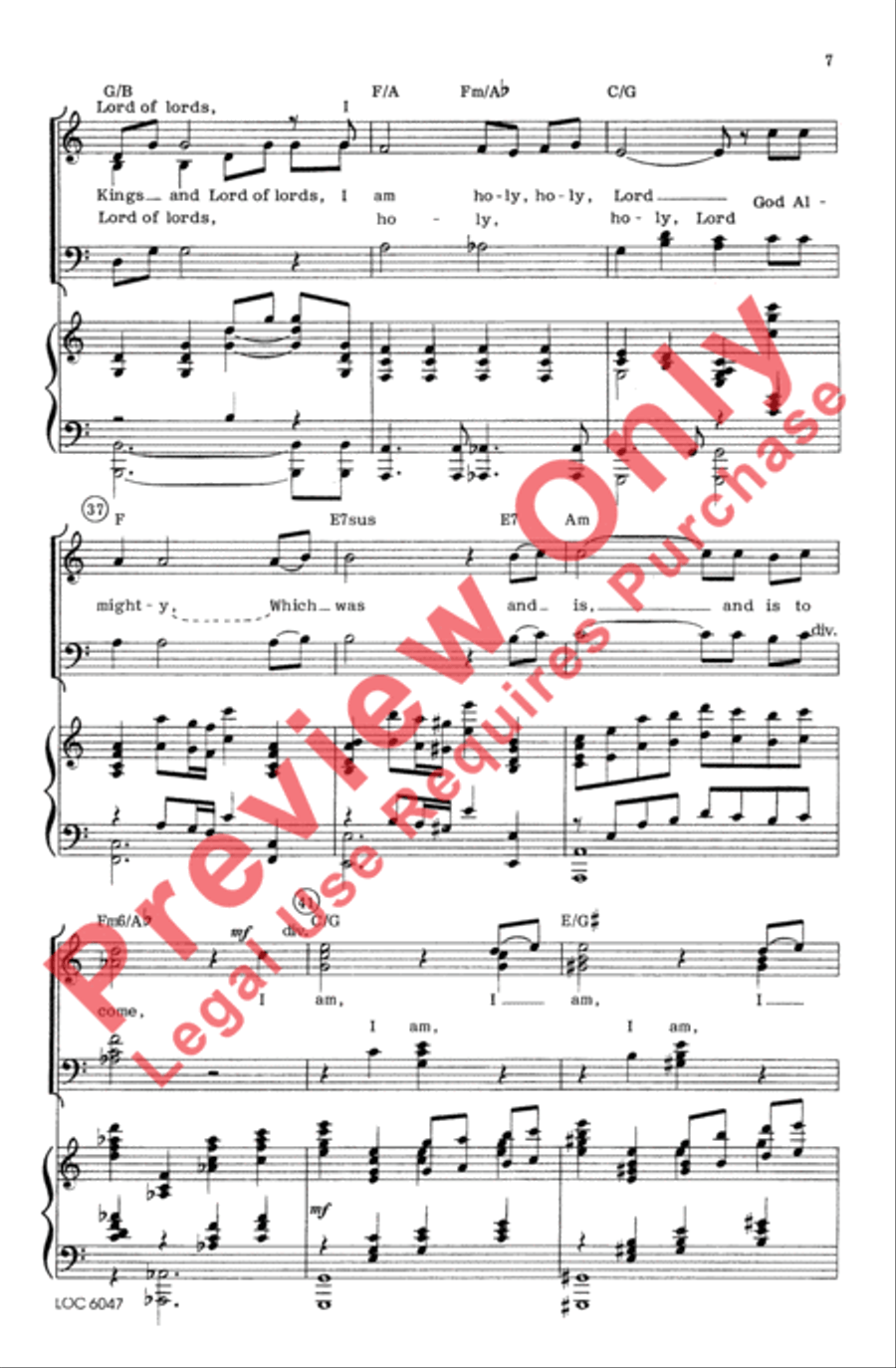 I Am 4-Part scores gallery preview page 6