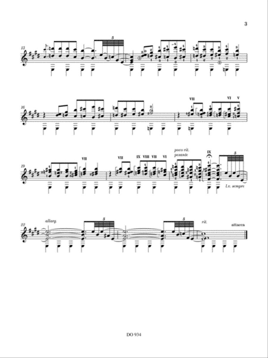 Suite Brasileira No. 3 Classical Guitar scores gallery preview page 3