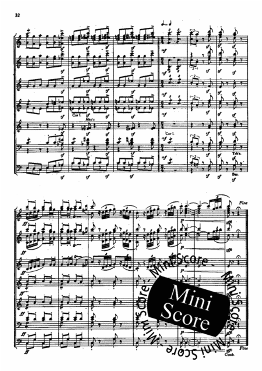 Piet Hein Rhapsodie Concert Band scores gallery preview page 34