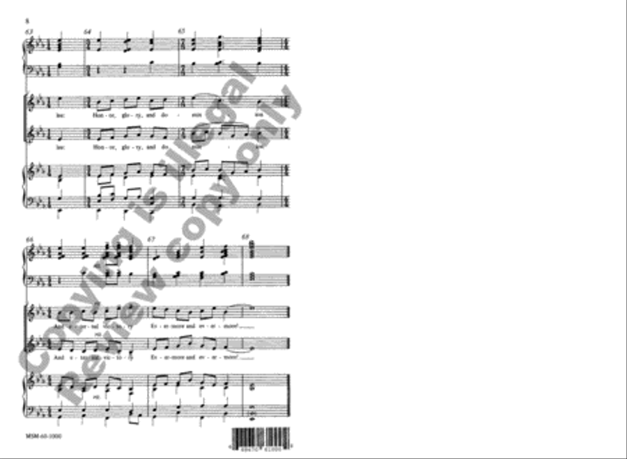 Of the Father's Love Begotten 4-Part scores gallery preview page 8