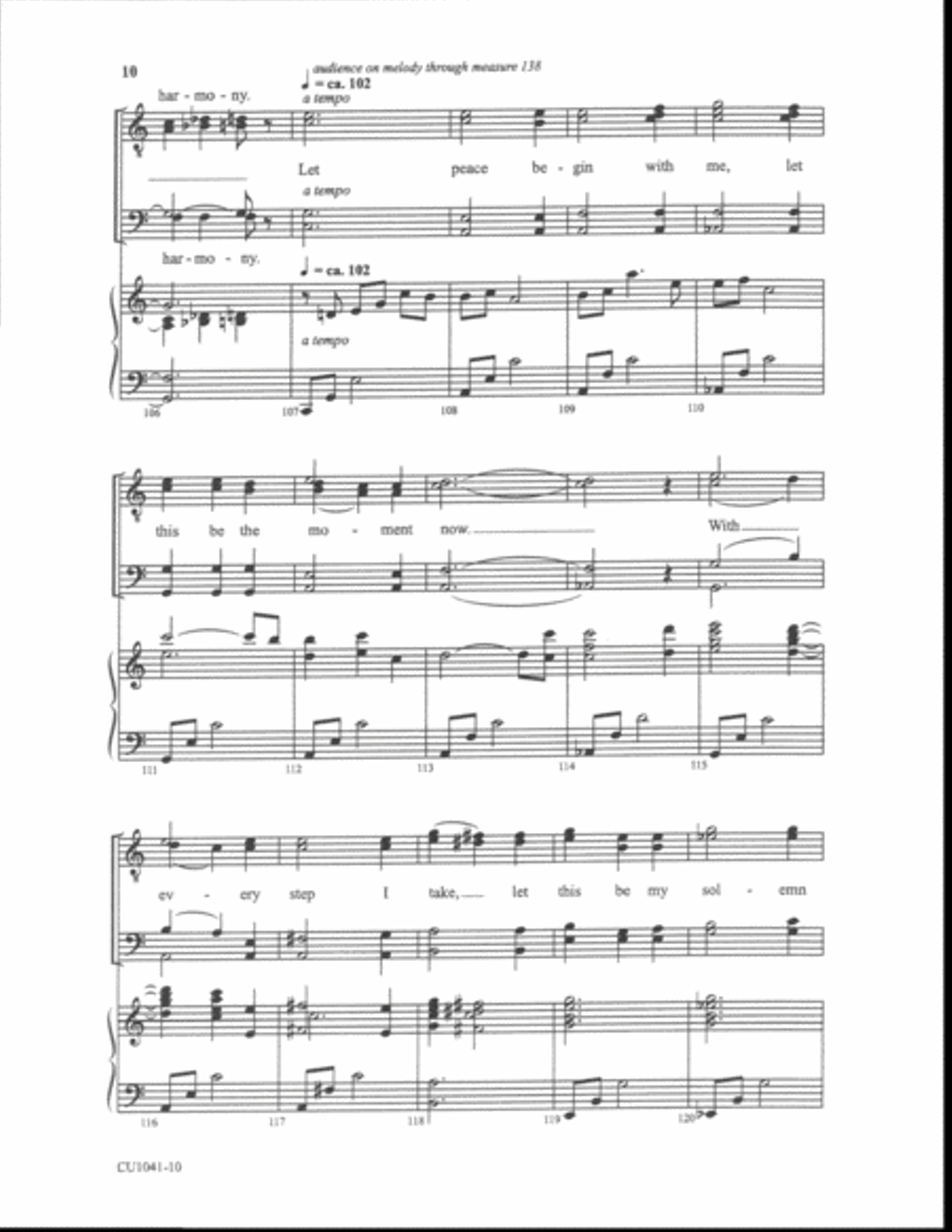 Let There Be Peace on Earth - TTBB TTBB scores gallery preview page 8