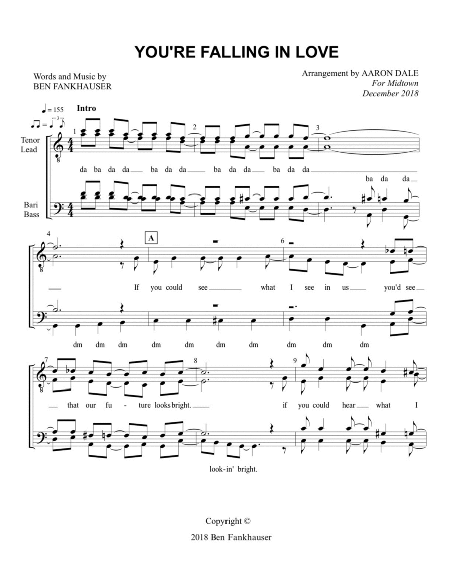 You’re Falling In Love TTBB scores gallery preview page 1