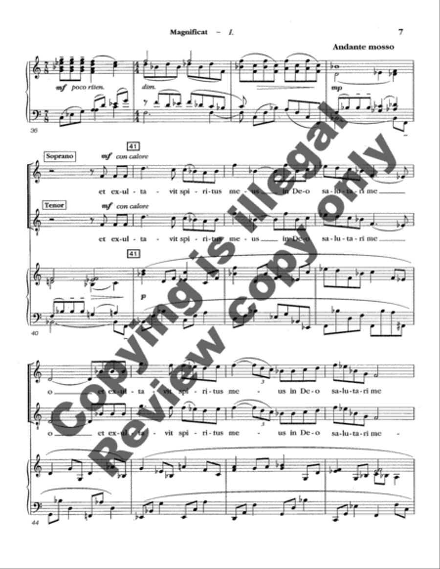 Magnificat 4-Part scores gallery preview page 7