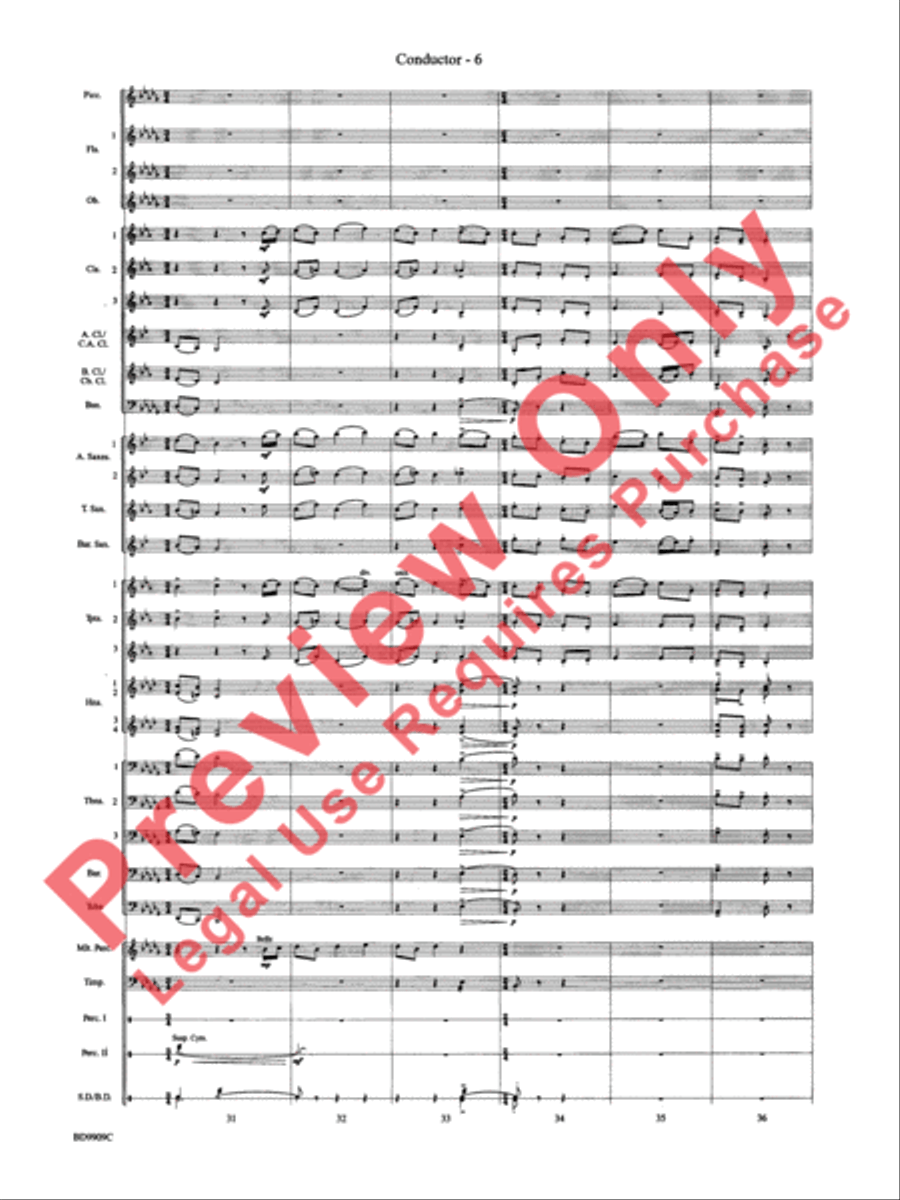 I'm Seventeen Come Sunday Concert Band scores gallery preview page 9