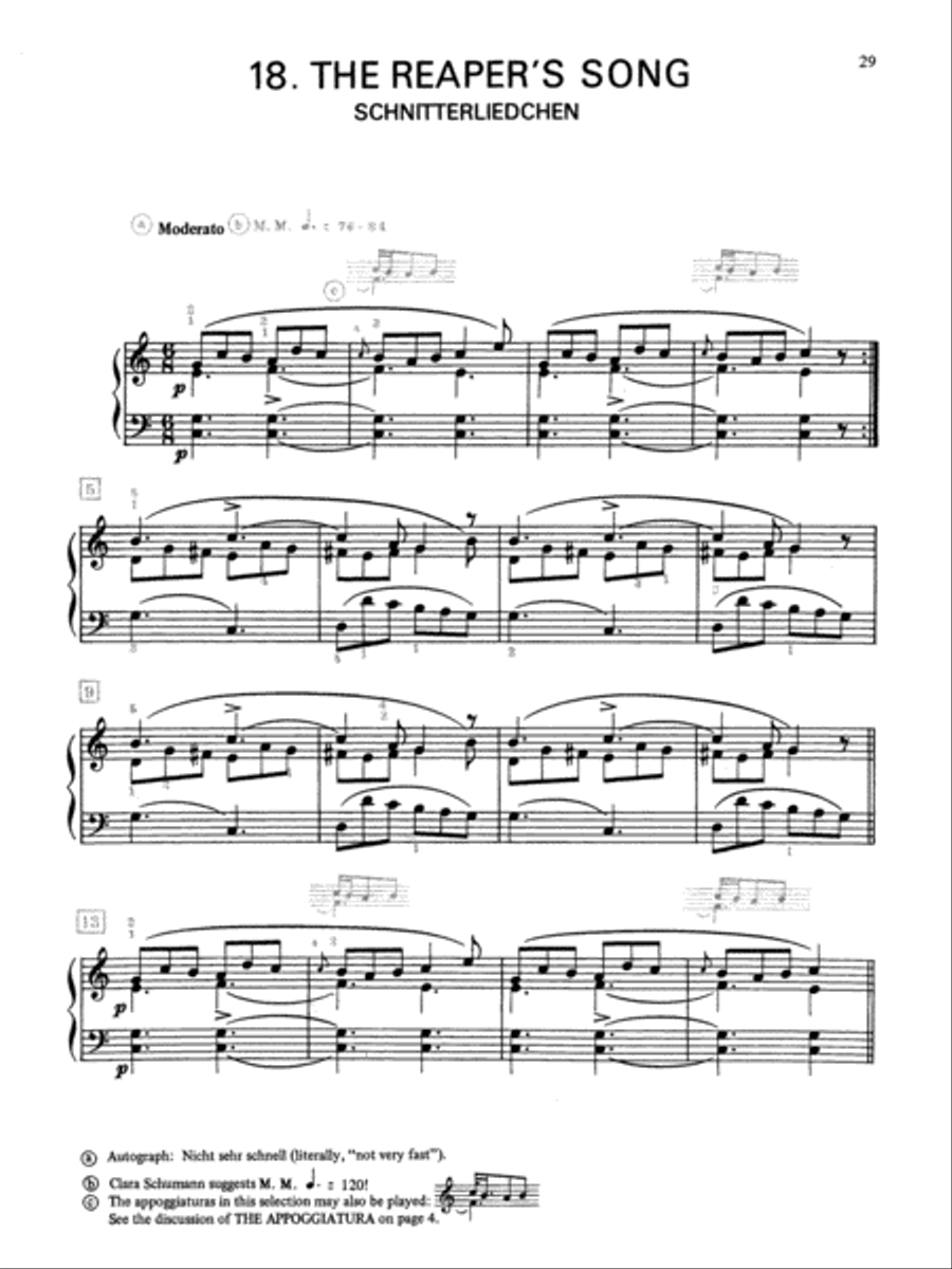 Schumann -- Album for the Young, Op. 68 Piano Solo scores gallery preview page 6