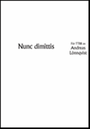 Book cover for Nunc dimittis