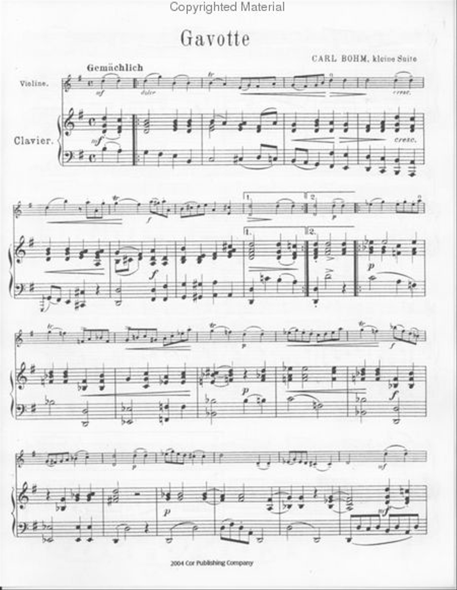 Gavotte Flute Solo scores gallery preview page 2