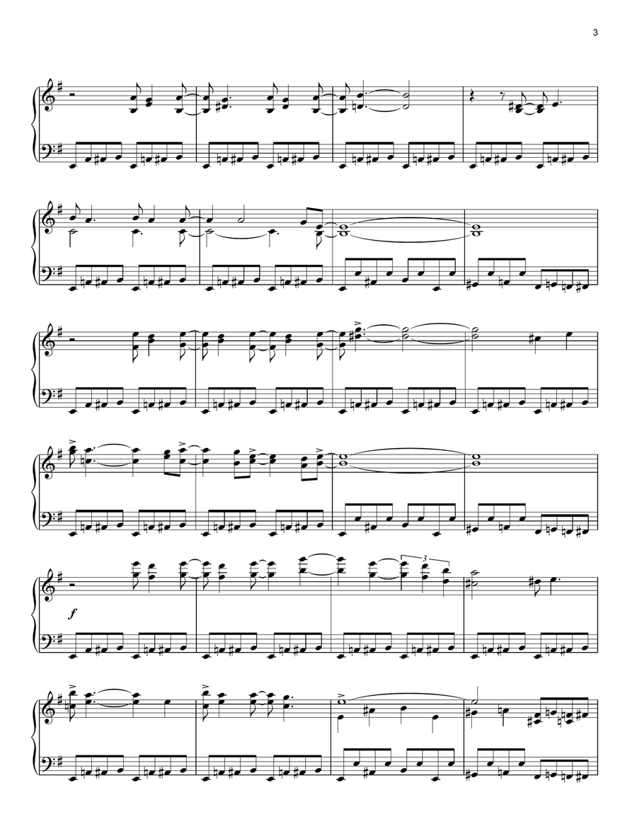 Green-Eyed Lady [Classical version] (arr. David Pearl) Piano Solo scores gallery preview page 3