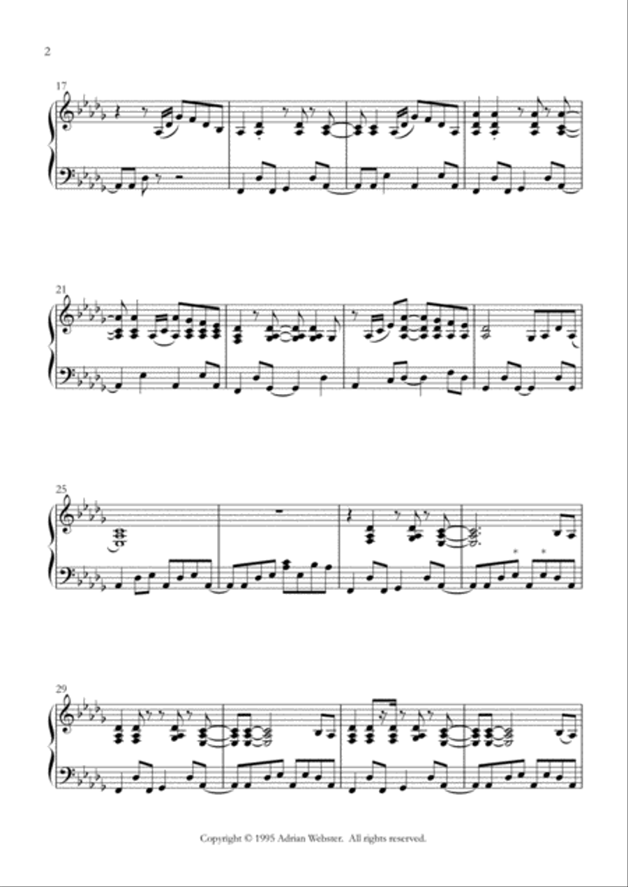 Other People's Lives - CrusaderBeach - Lively Upbeat Piano Solo Piano Solo scores gallery preview page 2