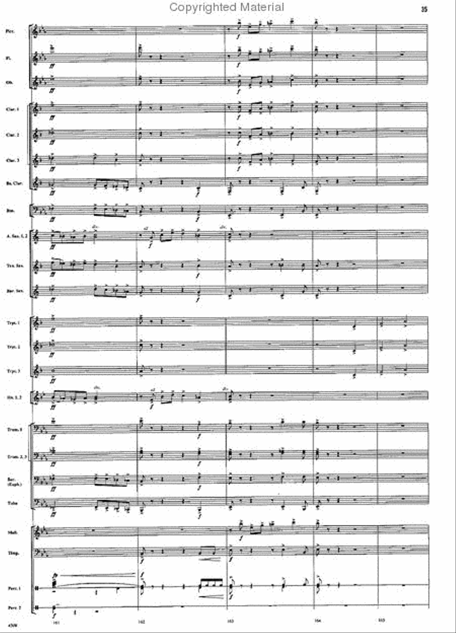 A Vision of Majesty Concert Band scores gallery preview page 34