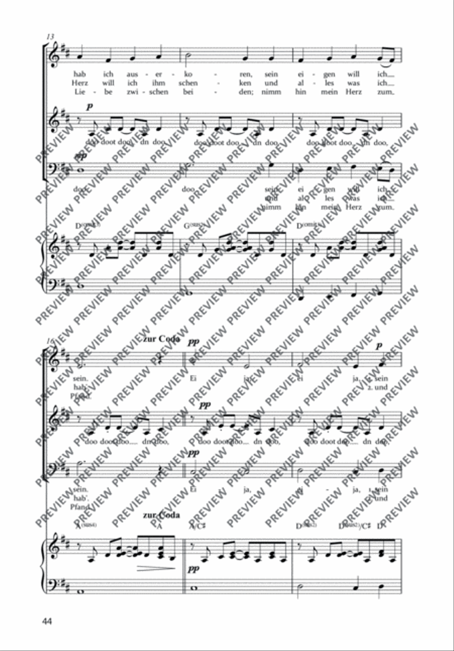 Zu Bethlehem geboren Zu Bethlehem geboren 3-Part scores gallery preview page 4