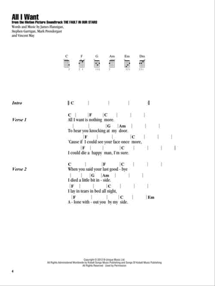 Coffeehouse Songs for Ukulele Voice scores gallery preview page 4