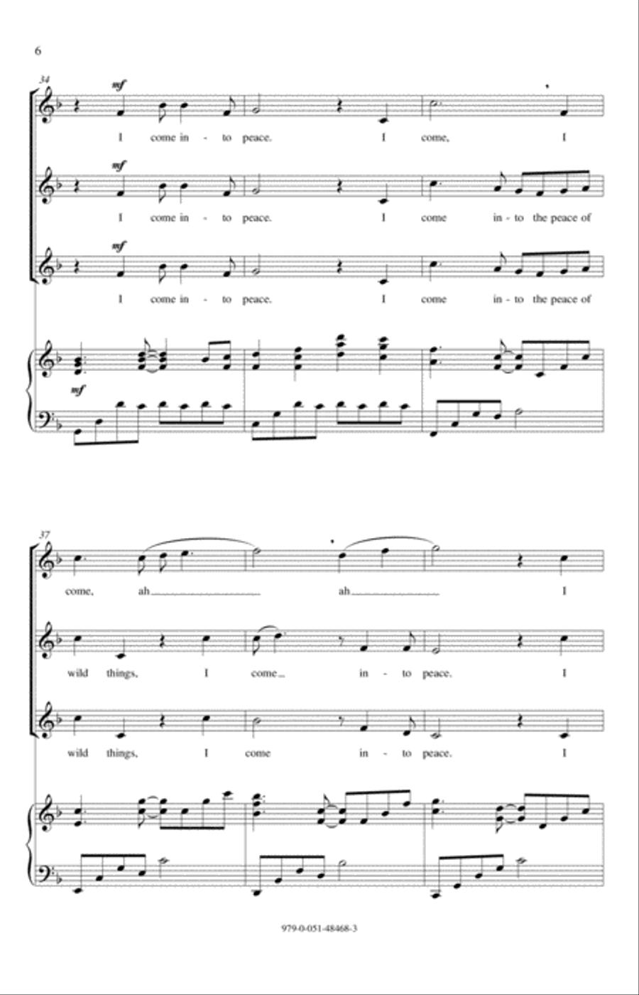 The Peace Of Wild Things The Peace Of Wild Things SSA scores gallery preview page 6