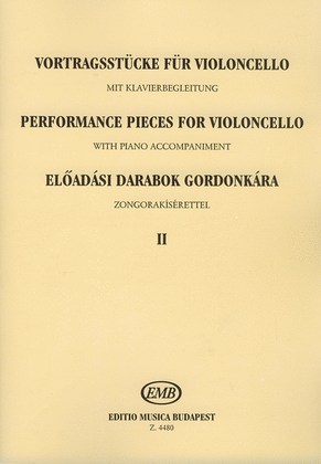 Book cover for Vortragsstücke für Violoncello und Klavier II