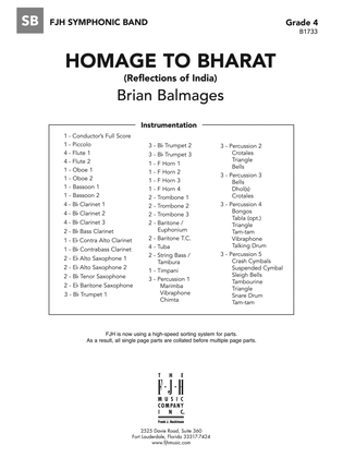 Homage to Bharat: Score