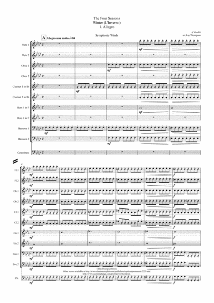 Vivaldi: The Four Seasons (Le quattro stagioni) Concerto No. 4 in F minor, Op. 8, RV 297, 