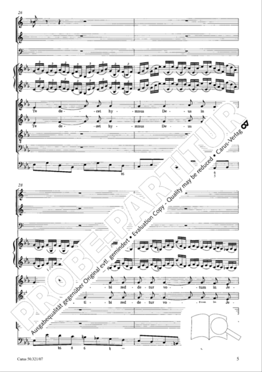 Requiem in C minor 4-Part scores gallery preview page 12