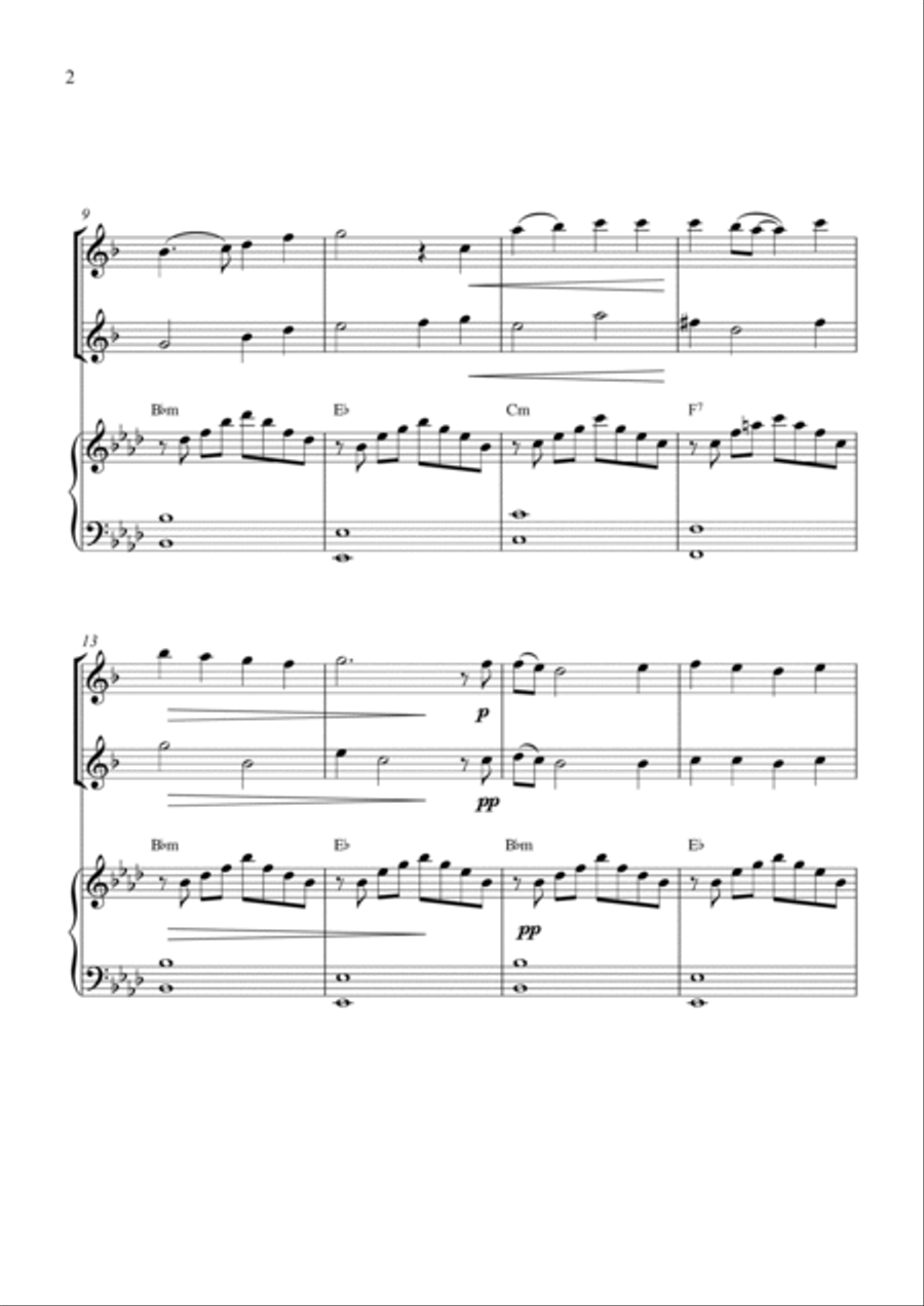 Perhaps Love Woodwind Duet scores gallery preview page 2