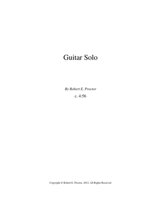 Book cover for Guitar Solo