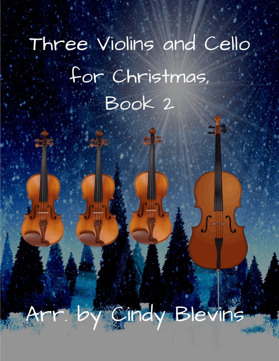 Three Violins and Cello for Christmas, Book 2 (12 arrangements) String Quartet scores gallery preview page 1