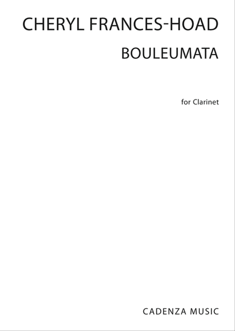 Boulemeta Clarinet Solo scores gallery preview page 1