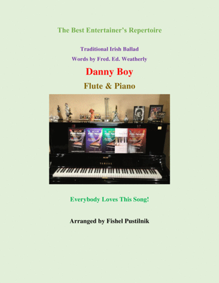 Book cover for "Danny Boy"-Piano Background for Flute and Piano