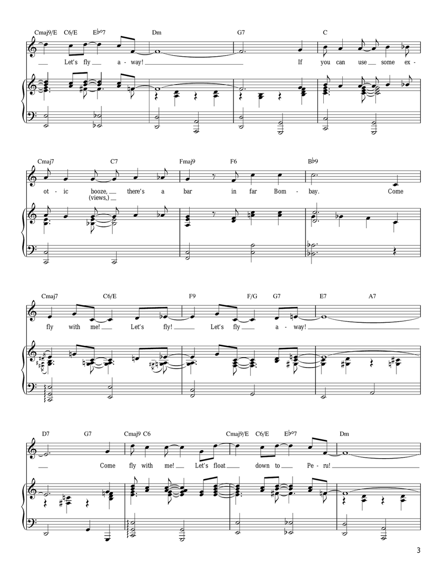 Come Fly With Me Guitar scores gallery preview page 3