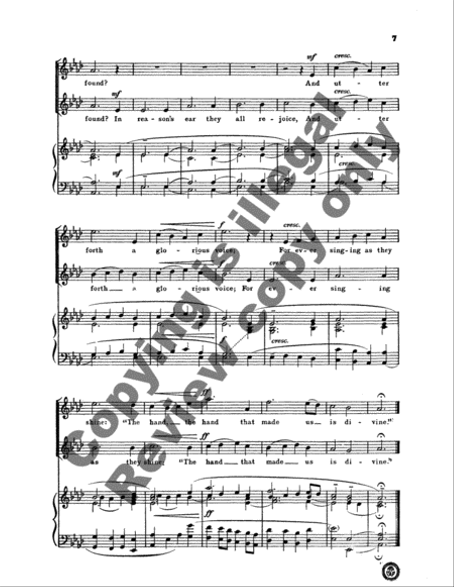 The Creation: The Spacious Firmament (Psalms 19:1-6) SSA scores gallery preview page 5