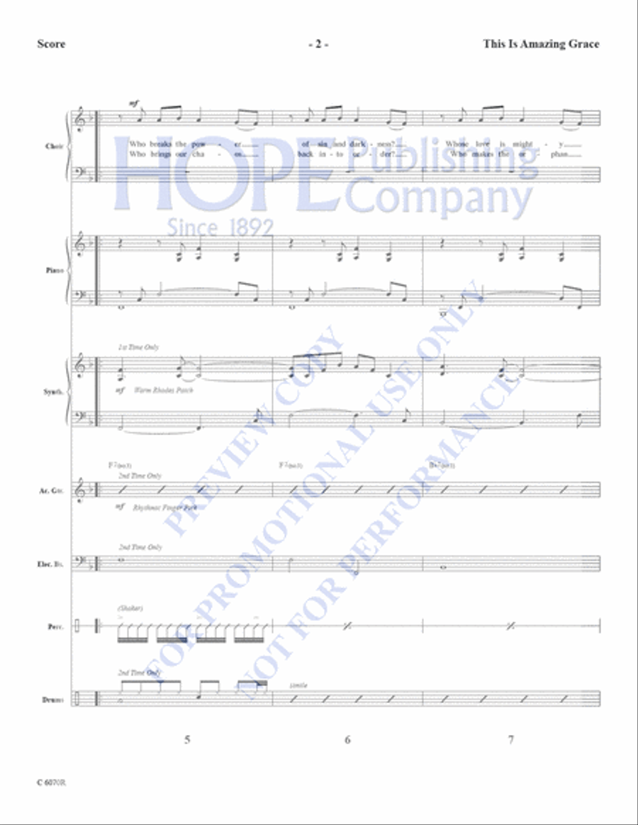 This is Amazing Grace This is Amazing Grace Choir scores gallery preview page 4