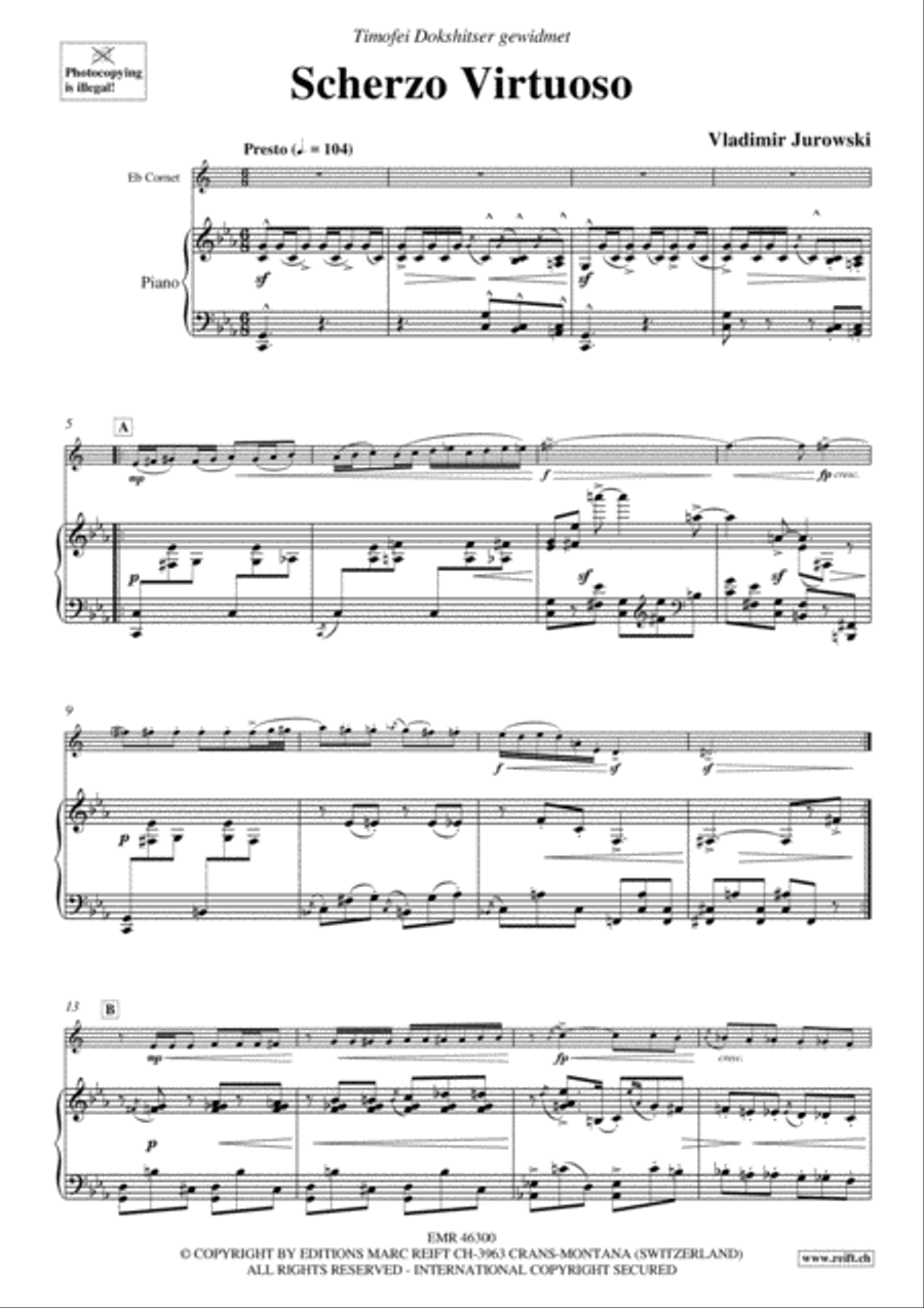 Scherzo Virtuoso Cornet scores gallery preview page 4