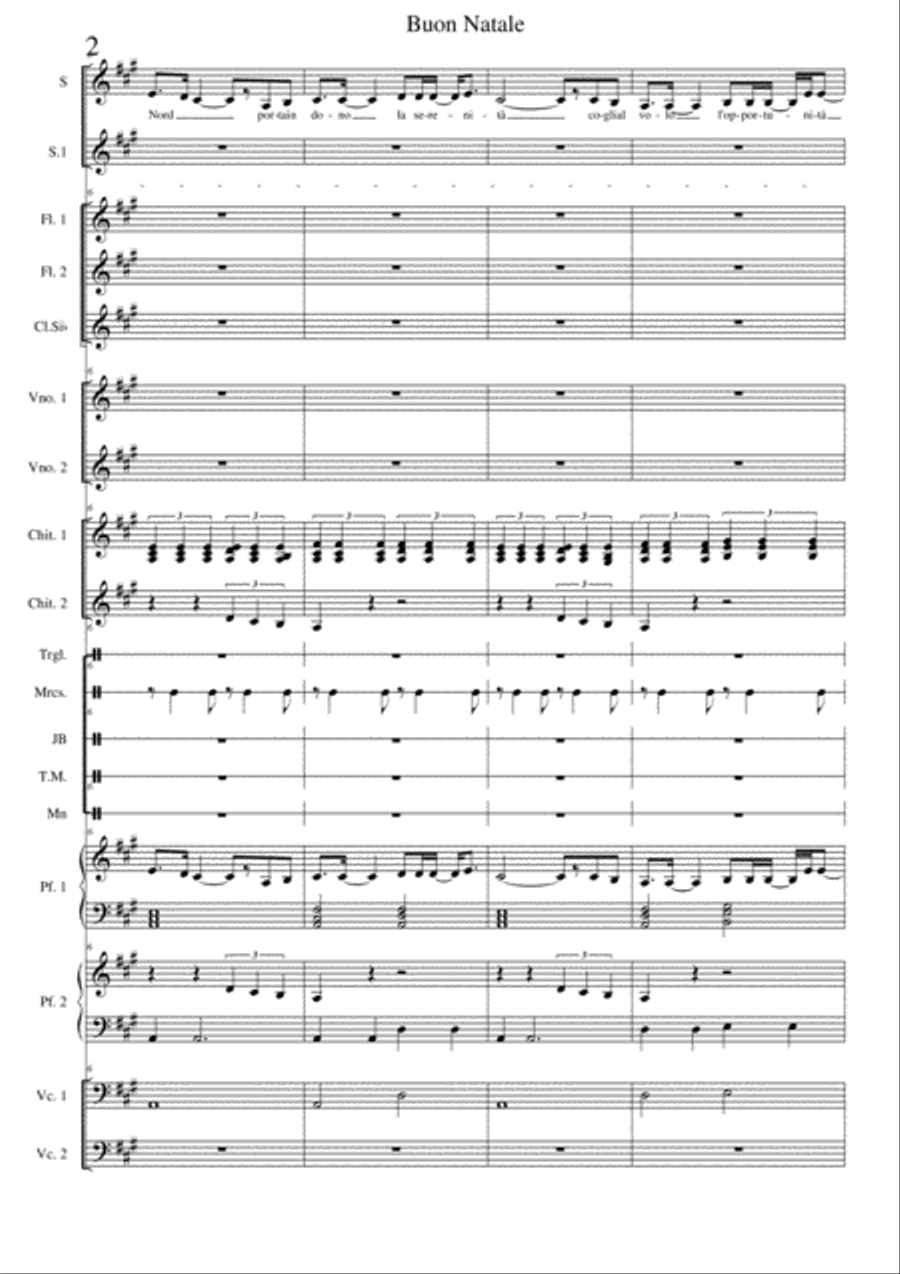 Buon Natale Buon Natale Choir scores gallery preview page 2
