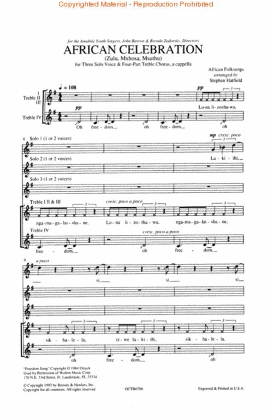 African Celebration African Celebration SSAA scores gallery preview page 2