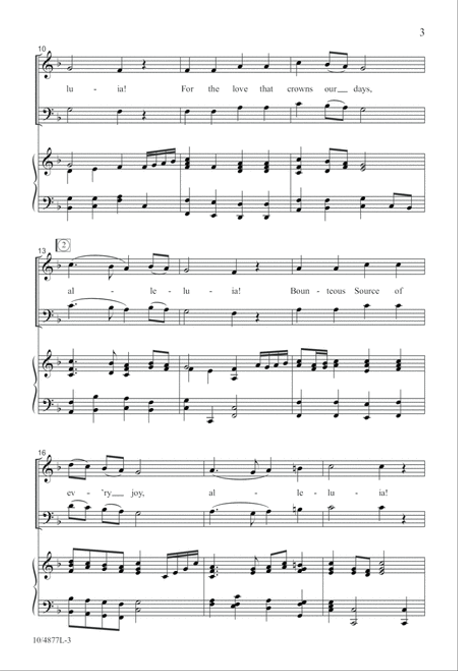 Praise to God, Immortal Praise 4-Part scores gallery preview page 3