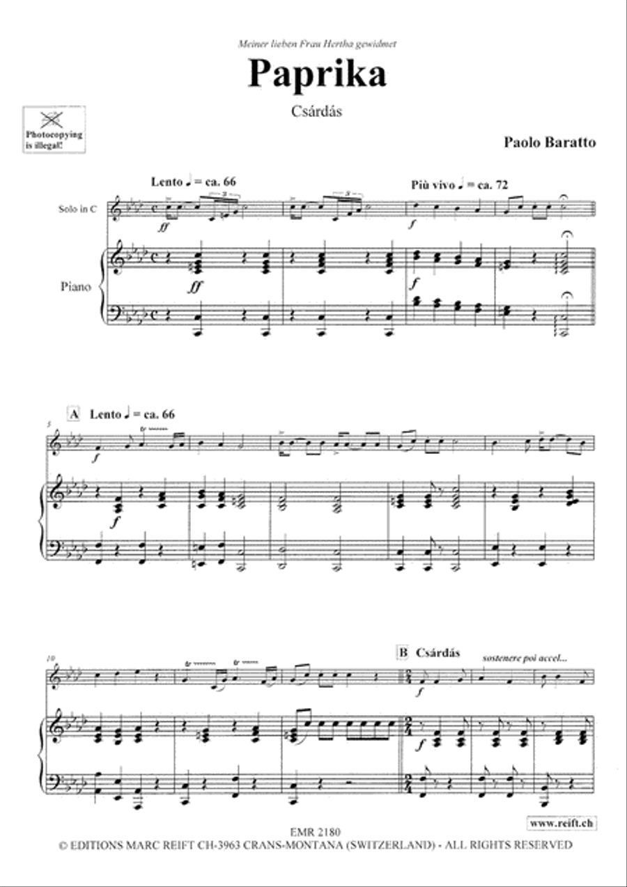 Paprika Alto Saxophone scores gallery preview page 3