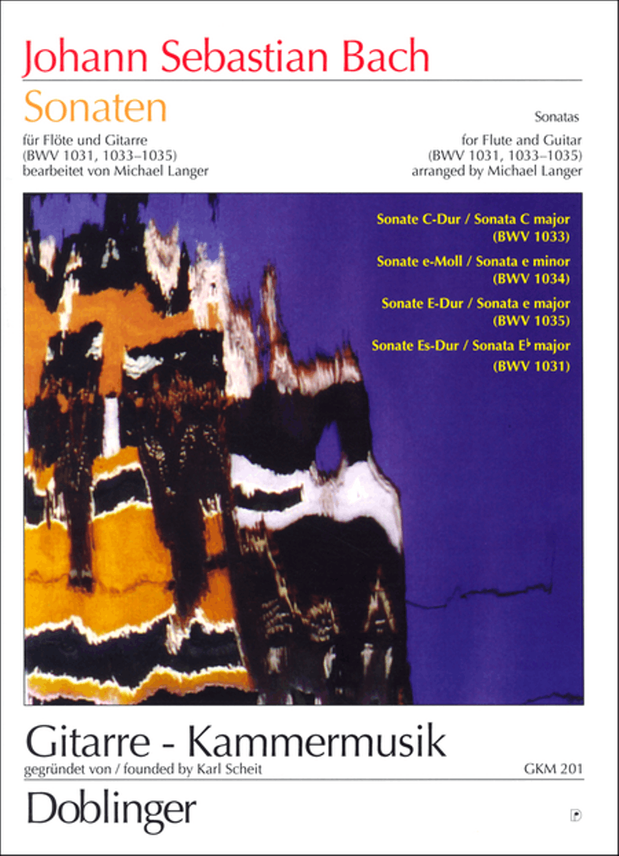 4 Sonaten (in C-Dur, e-moll, E-Dur und Es-Dur) Flute scores gallery preview page 1