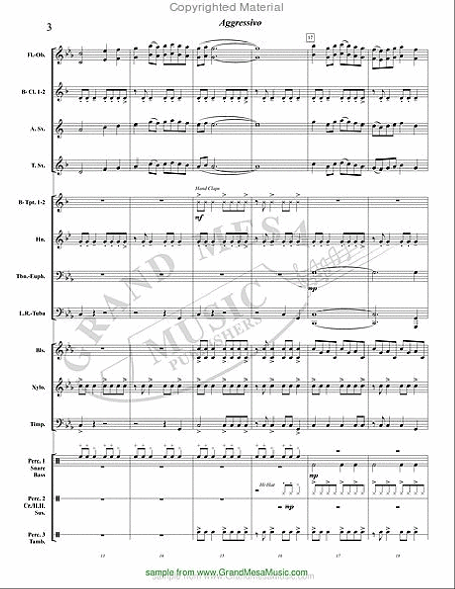 Aggressivo Concert Band scores gallery preview page 4