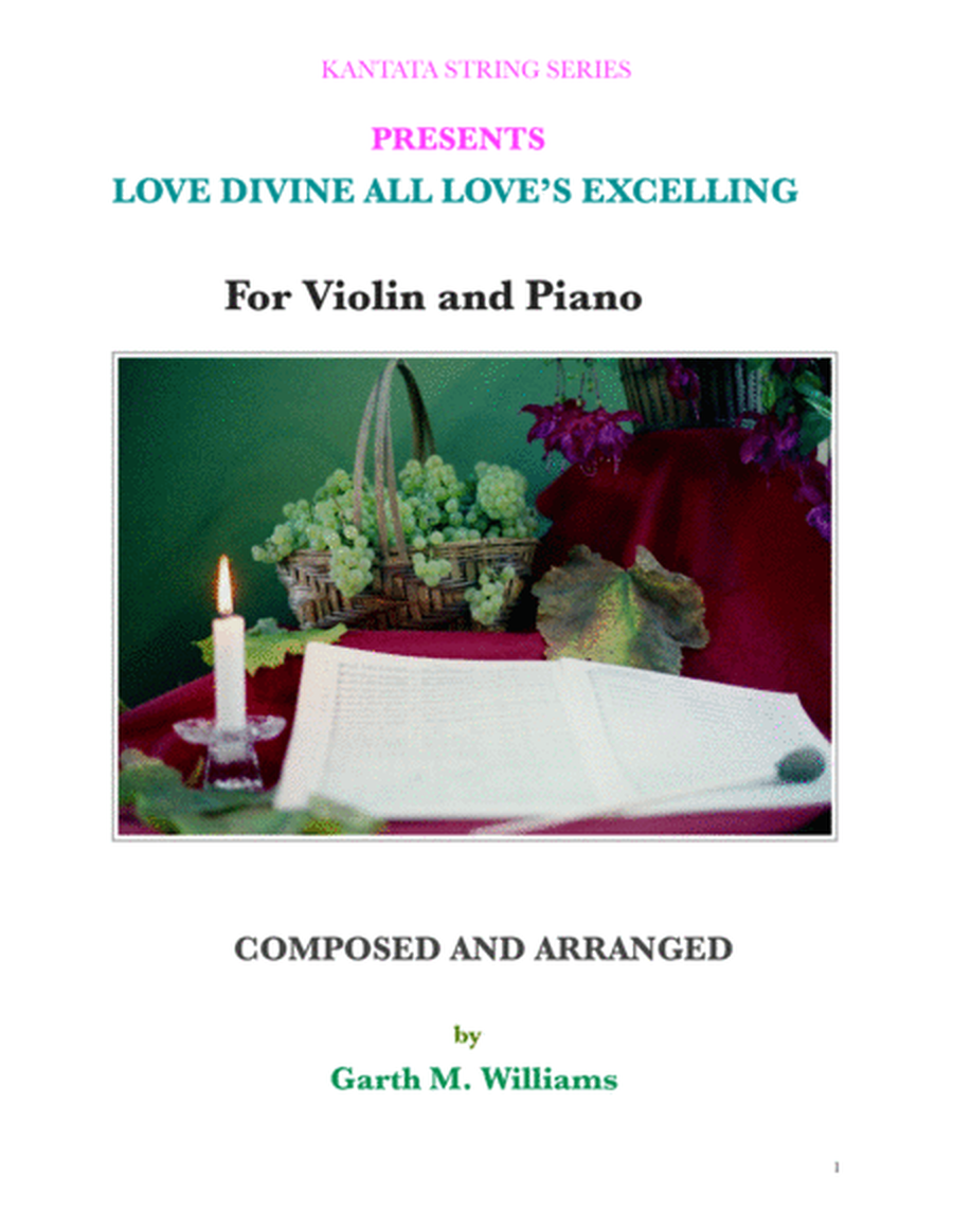 LOVE DIVINE ALL LOVE'S EXCELLING FOR VIOLIN AND PIANO image number null