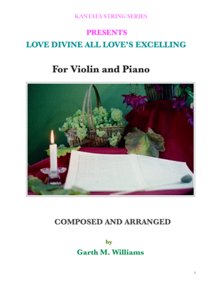 LOVE DIVINE ALL LOVE'S EXCELLING FOR VIOLIN AND PIANO