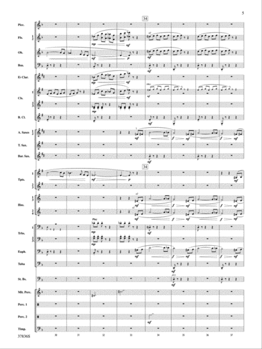 Smoke and Mirrors: Score Smoke and Mirrors: Score Concert Band scores gallery preview page 5