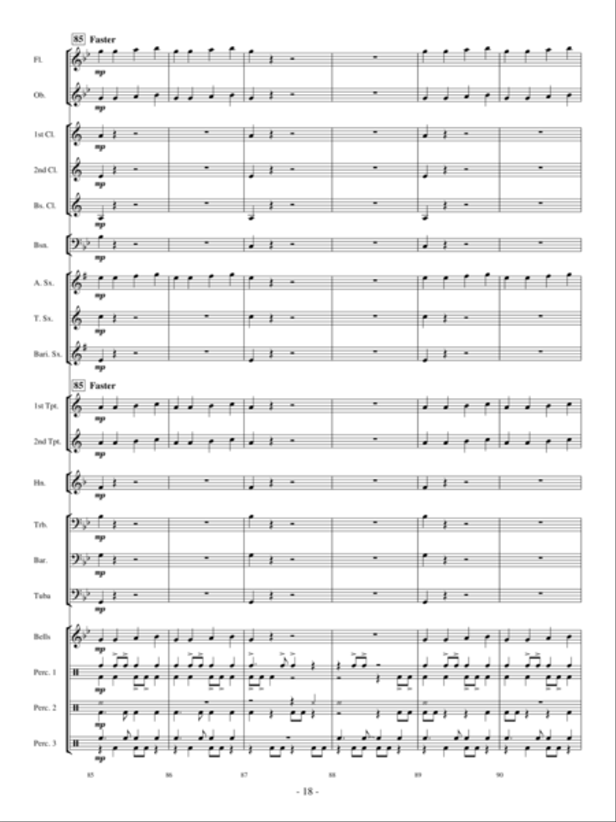 Sakura Sakura Concert Band scores gallery preview page 17