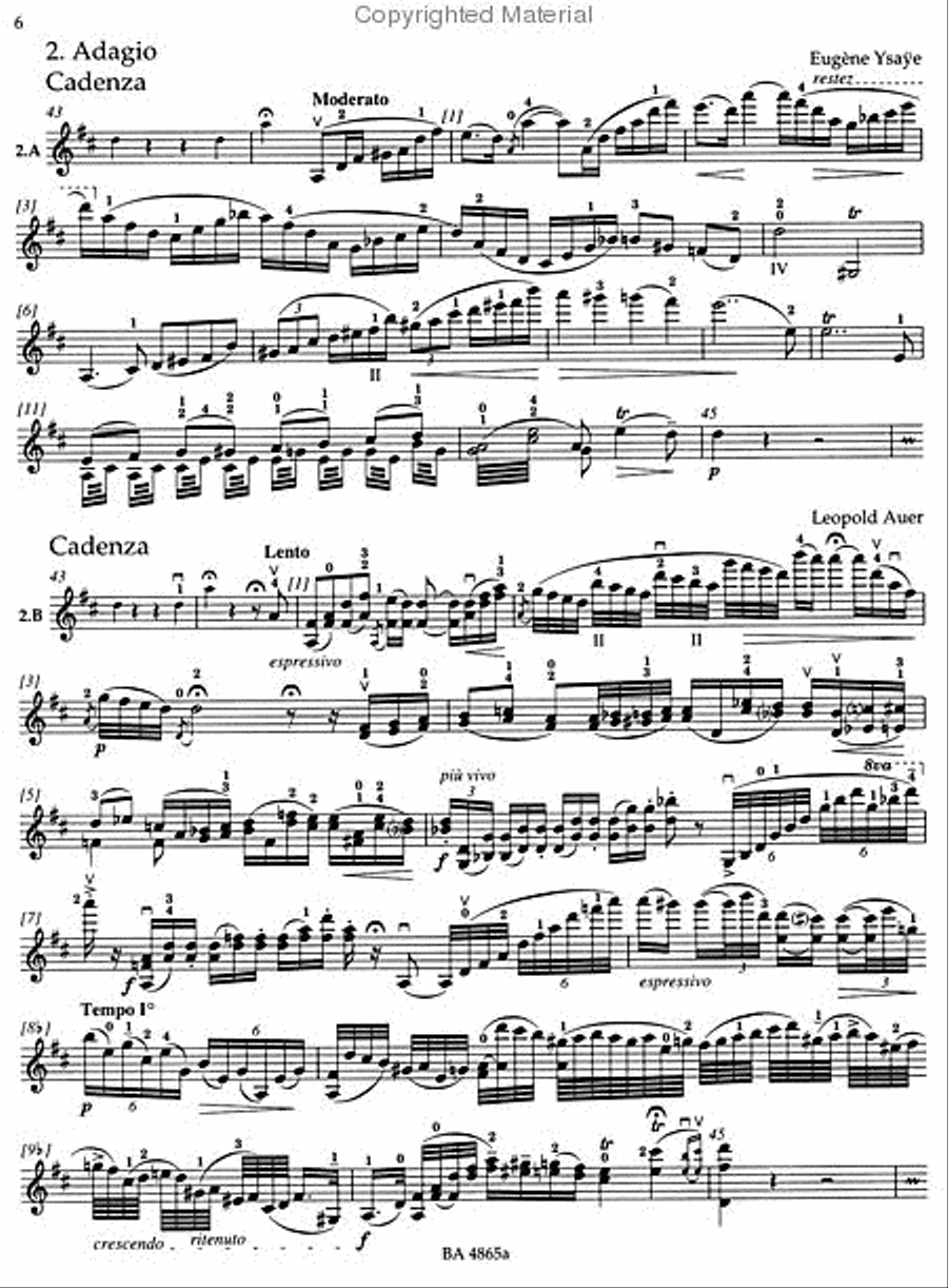 Concerto for Violin and Orchestra, No. 3 G major, KV 216 Violin Solo scores gallery preview page 5