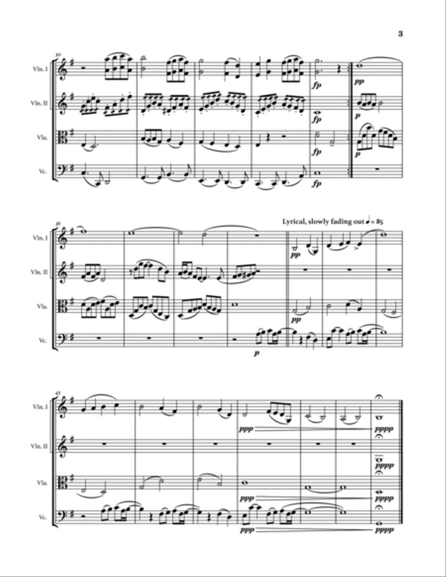 Our Last Summer String Quartet scores gallery preview page 3