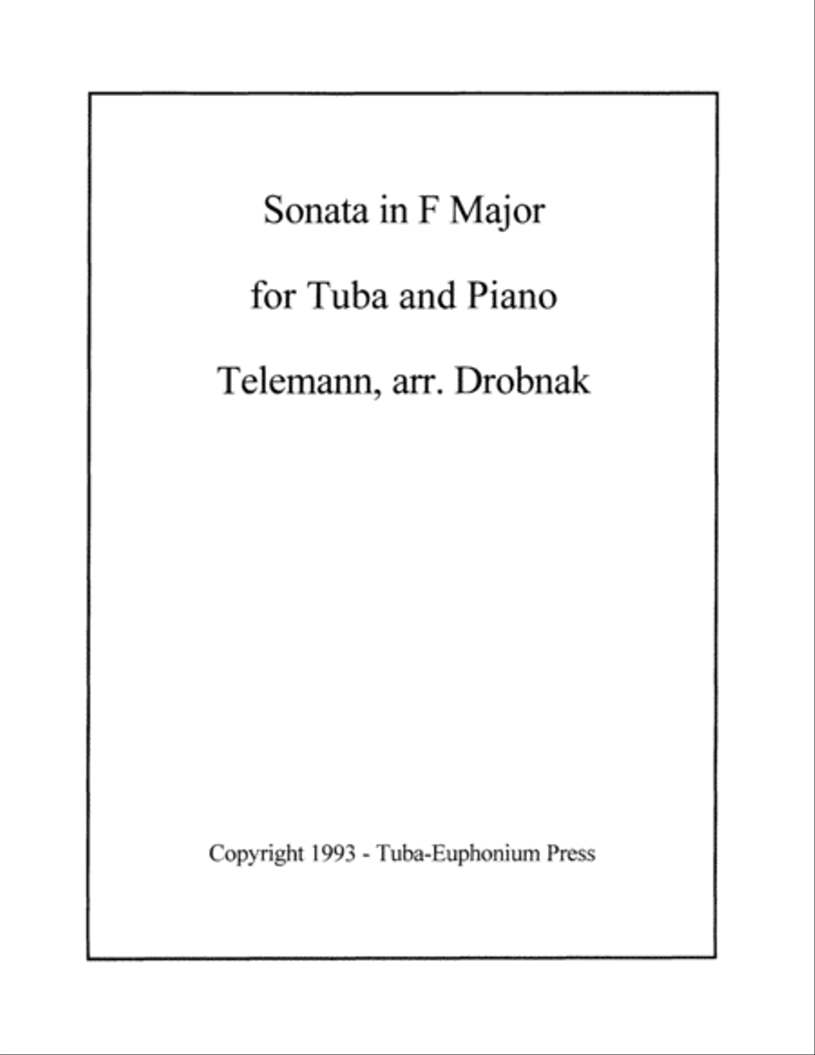 Sonata in F Major Tuba scores gallery preview page 2