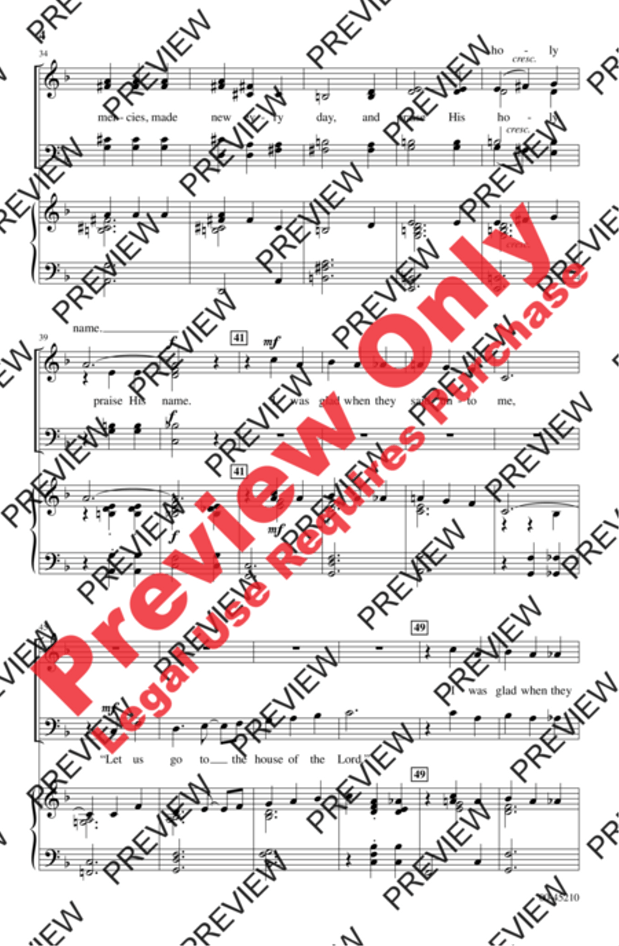 Jazz Introit and Benedictus 4-Part scores gallery preview page 4