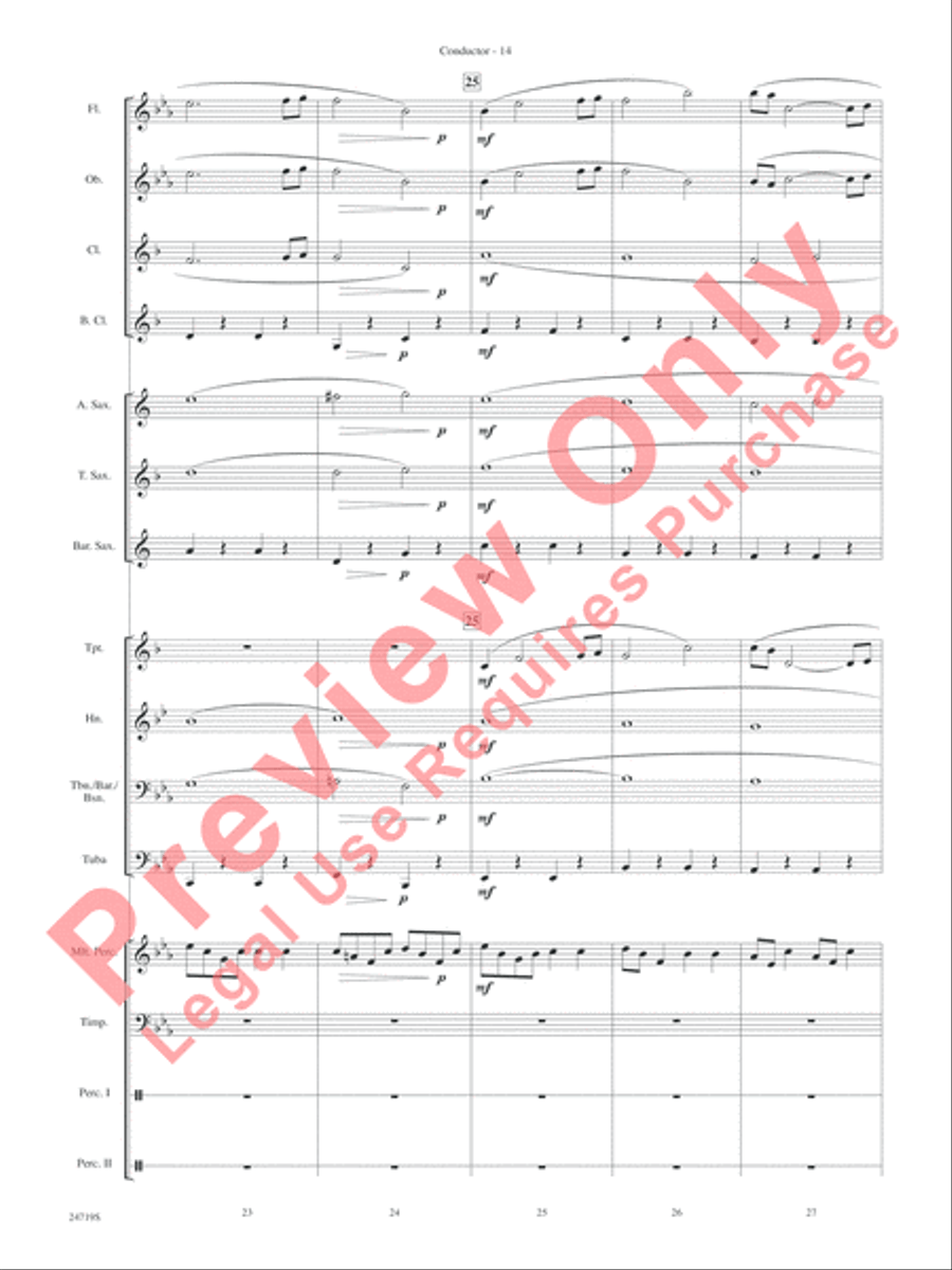 Harry Potter and the Goblet of Fire, Themes from Concert Band scores gallery preview page 16