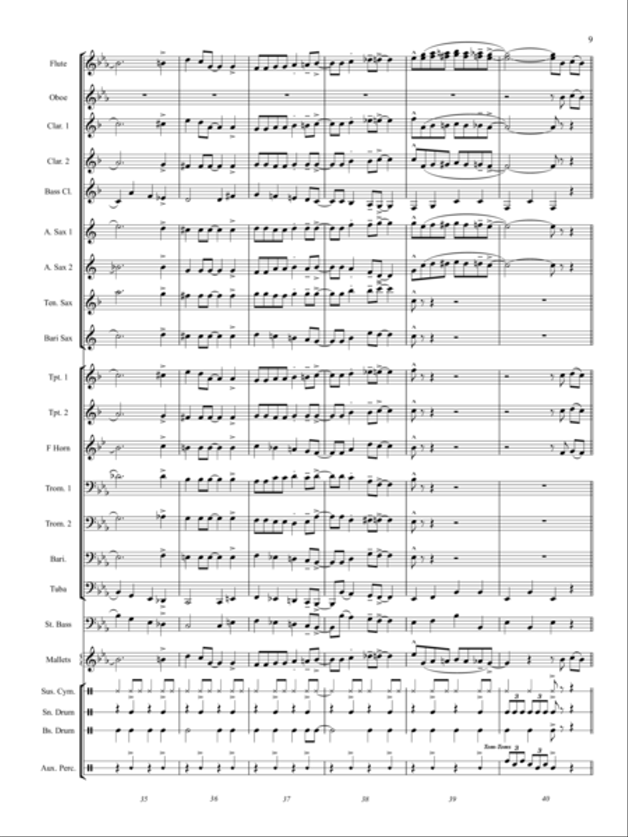 Barnyard Blues Concert Band scores gallery preview page 8
