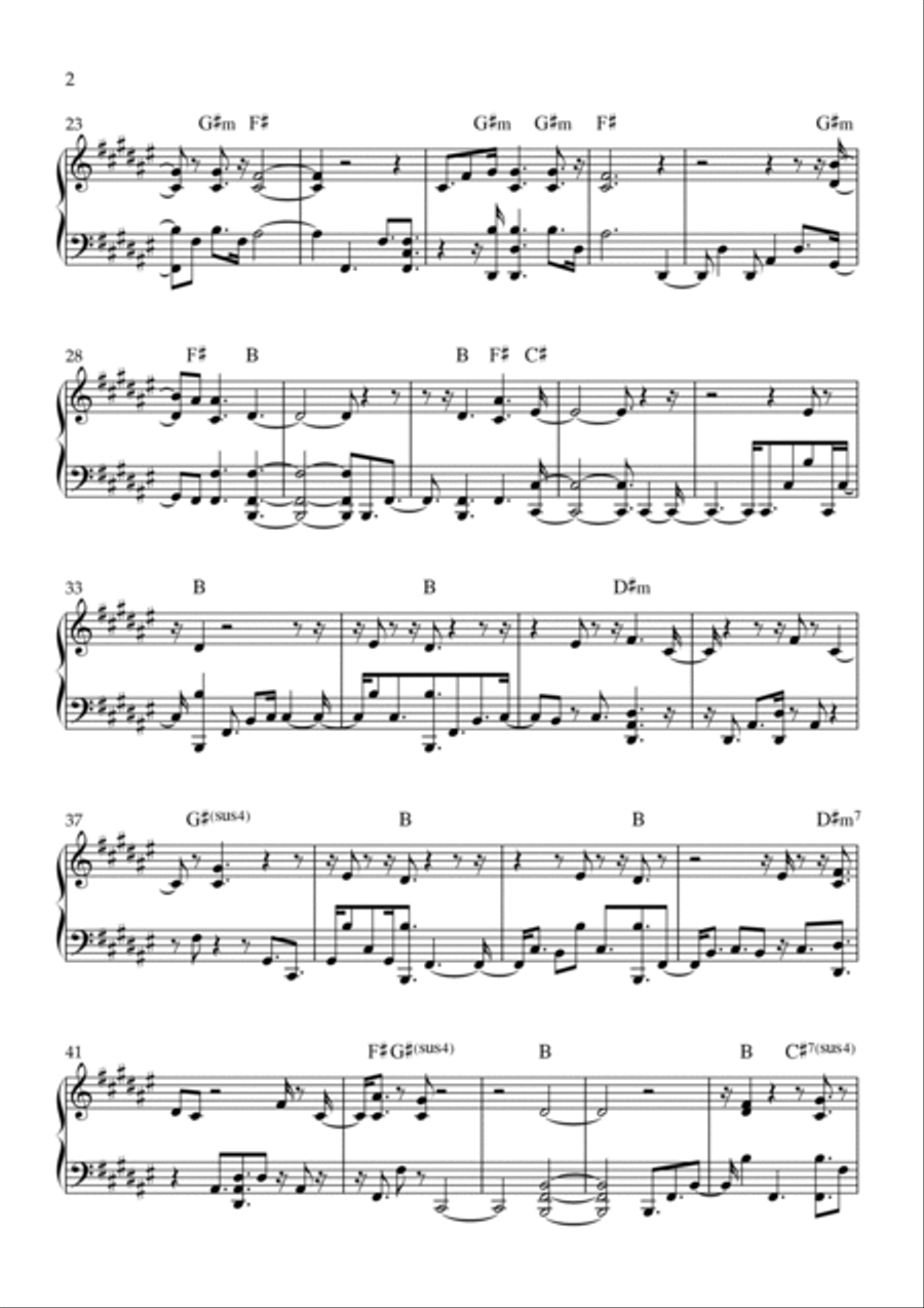 Forever Yhwh Piano Solo scores gallery preview page 2