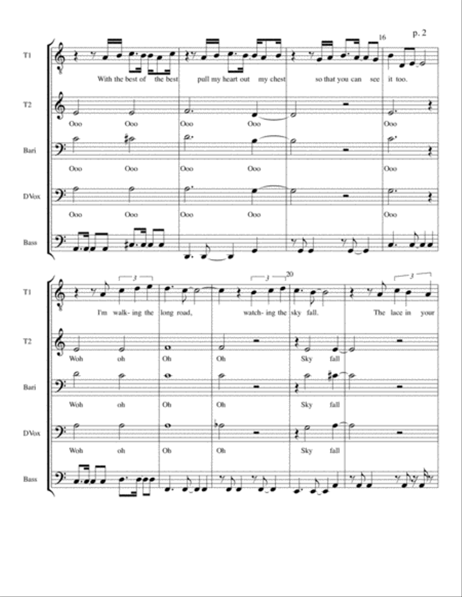Death Of A Bachelor 4-Part scores gallery preview page 2