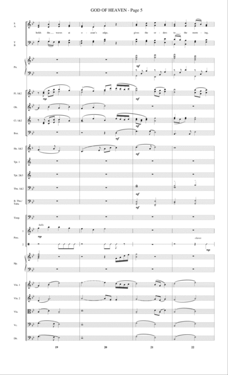 God Of Heaven - Full Score Choir scores gallery preview page 5